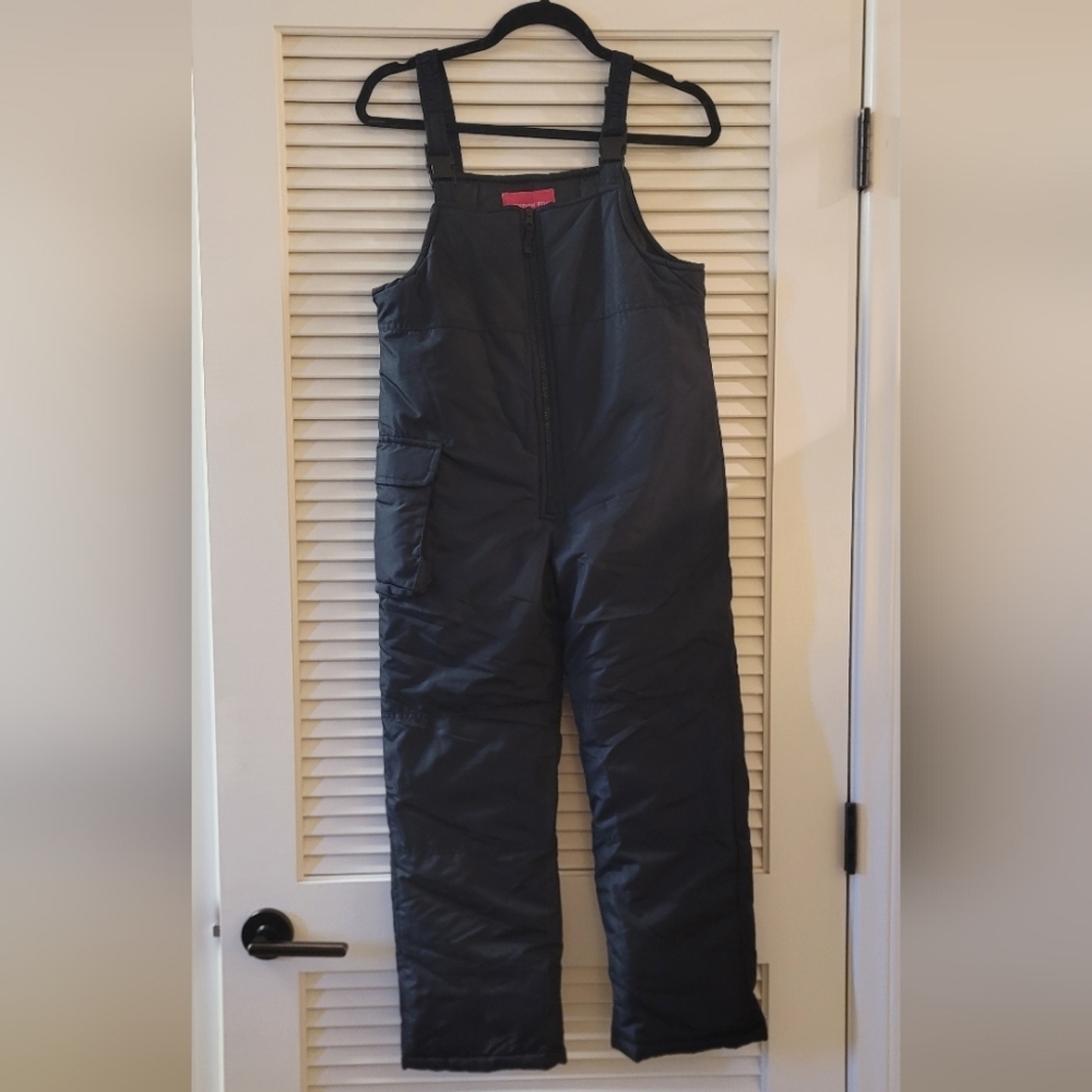London Fog - Kid's Winter Snow Overall Pants With Adjustable Straps & Pockets